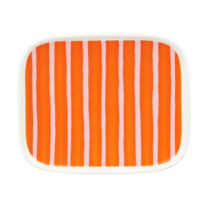 Oiva Piccolo Teller 12x15 cm Orange-pink by Marimekko – product photo
