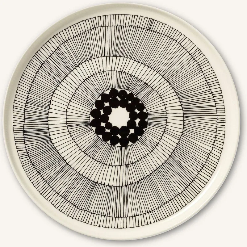 Oiva Siirtolapuutarha bord 25 cm by Marimekko in Wit – product photo