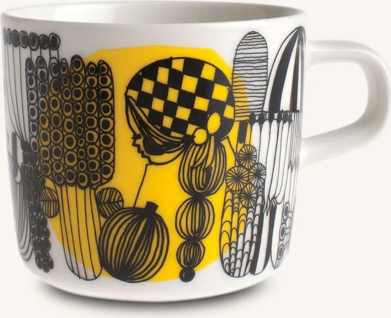 Oiva - Siirtolapuutarha - koffiekop - 2 dl van Marimekko in Wit – productfoto