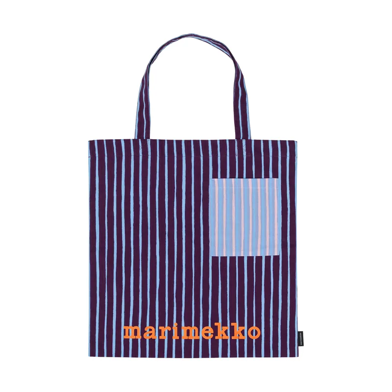 Piccolo Stoffbeutel Lila, mit Tasche, 43x44 från Marimekko – produktbild
