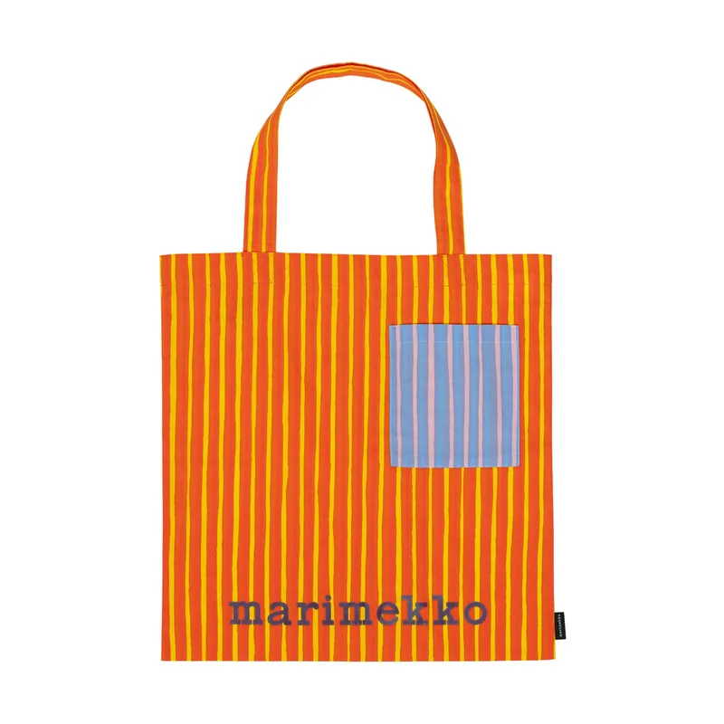 Piccolo Stoffbeutel Orange, mit Tasche, 43x44 från Marimekko – produktbild