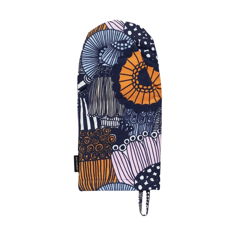 Pieni Siirtolapuutarha Ofenhandschuh White-yellow-orange-light blue från Marimekko – produktbild