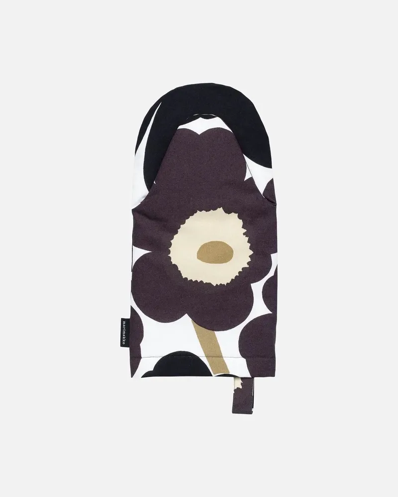 Pieni Unikko ovenwant - Zwart/Beige by Marimekko in Zwart – product photo