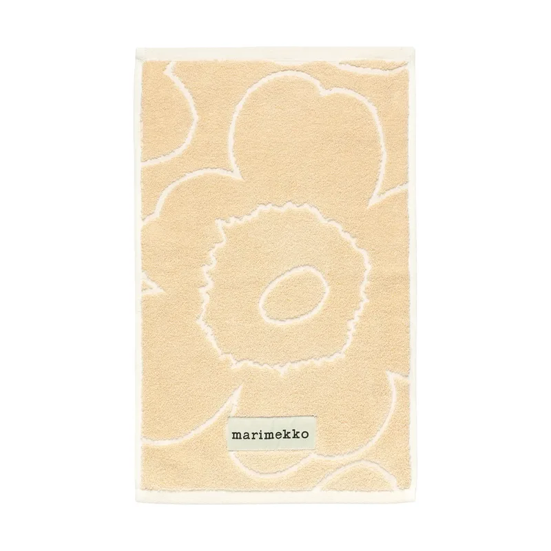 Piirto Unikko Gästehandtuch 30x50 cm Beige van Marimekko – productfoto