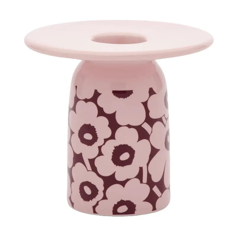 Pikkuinen Unikko Kerzenhalter Pink-Burgunder fra Marimekko – produktbillede