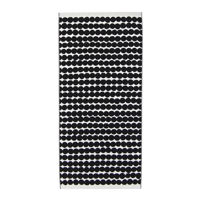 Räsymatto Handtuch schwarz Badetuch 70 x 150cm by Marimekko – product photo
