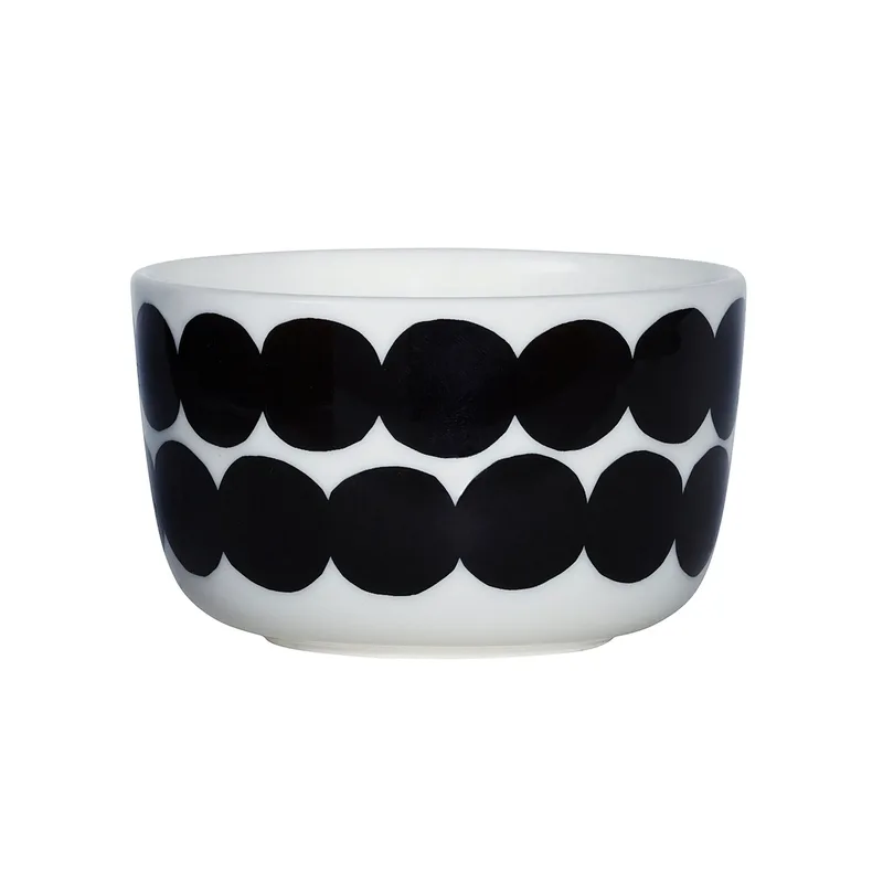 Räsymatto Schale 2,5dl Schwarz-weiß by Marimekko – product photo