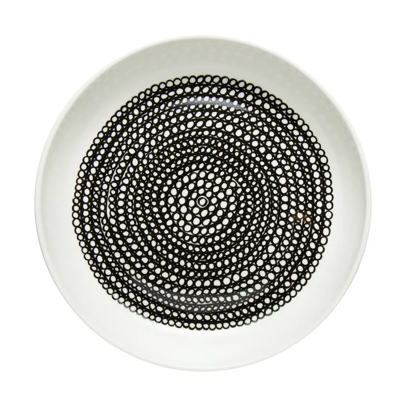 Räsymatto Teller Ø20,5cm Weiß-schwarz by Marimekko – product photo