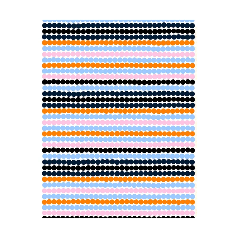 Räsymatto Wachstuch White-pink-light blue-black från Marimekko – produktbild