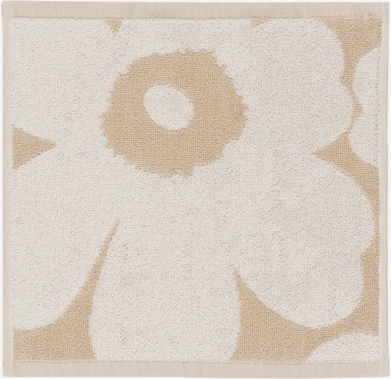 Seiftuch UNIKKO, Frottee (1-St), 100% Baumwolle, angenehm weich, 30 x 30 cm by Marimekko in Beige – product photo