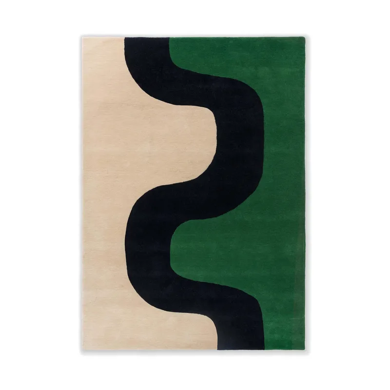 Seirene Wollteppich Green, 250x350 cm by Marimekko – product photo