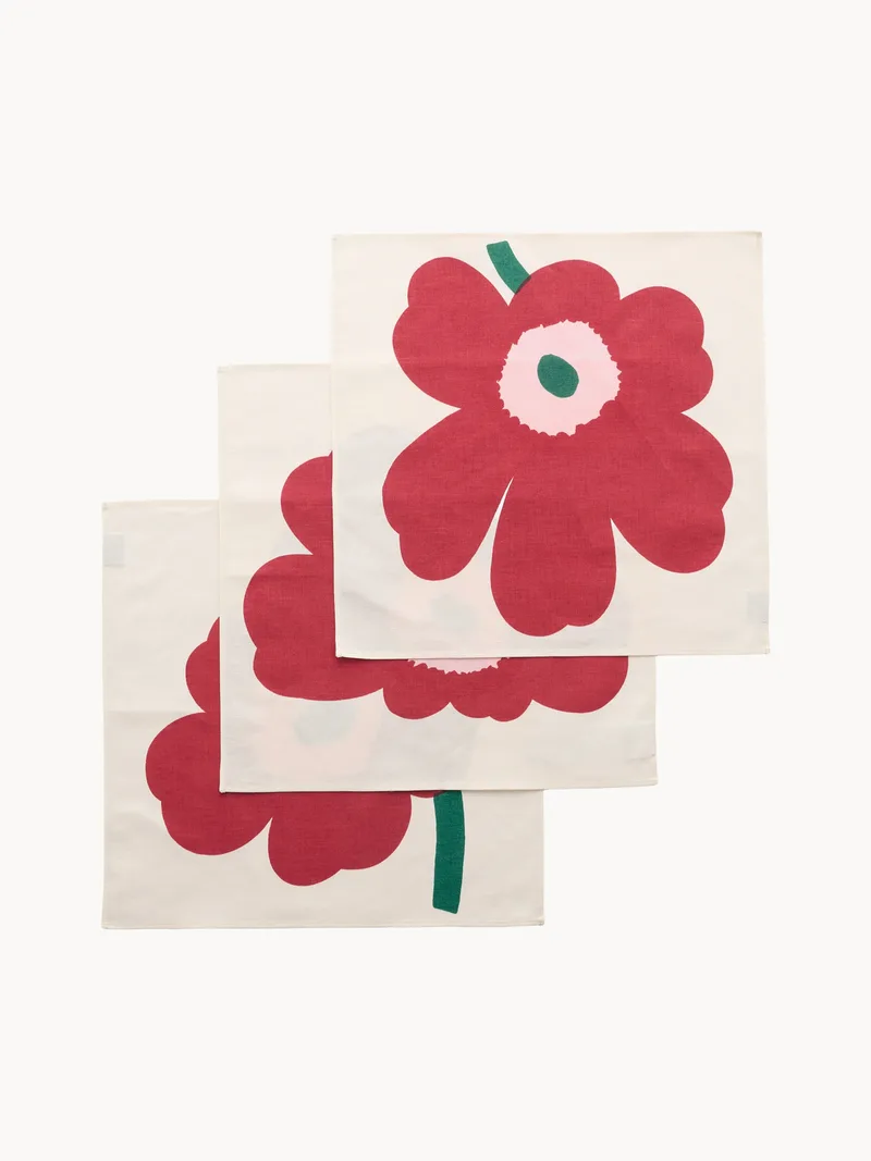 Servetten Unikko, 3-delig by Marimekko – product photo
