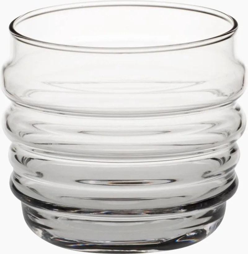 set van 2 tumblers of waterglazen in glas 'Sukat Makkaralla' by Marimekko in / – product photo