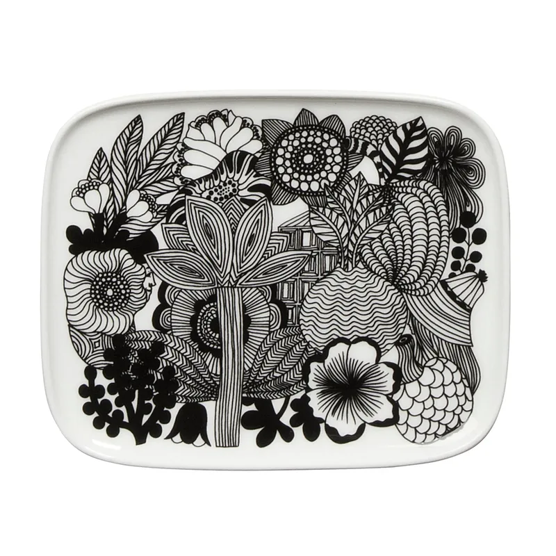 Siirtolapuutarha Teller 15 x 12cm Schwarz-weiß by Marimekko – product photo