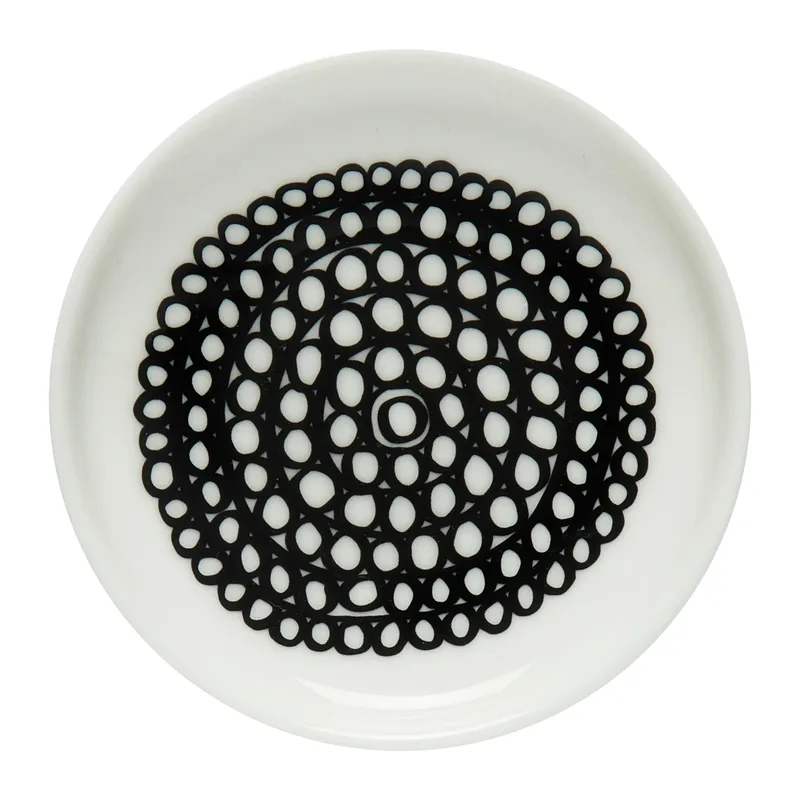 Siirtolapuutarha Teller 8,5cm Schwarz-weiß by Marimekko – product photo