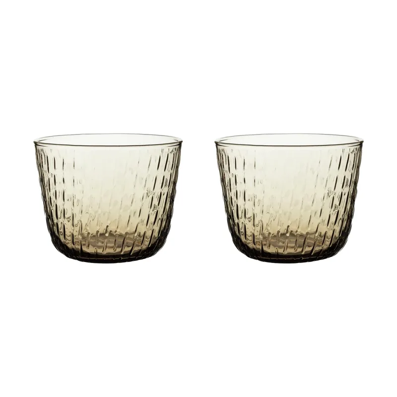 Syksy Wasserglas 2 dl 2er Pack Brown från Marimekko – produktbild