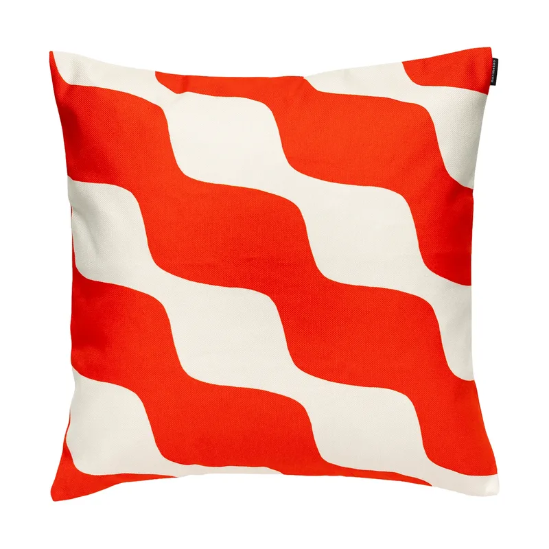 Taifuuni Kissenbezug Natural white, orange red, 50x50 cm by Marimekko – product photo
