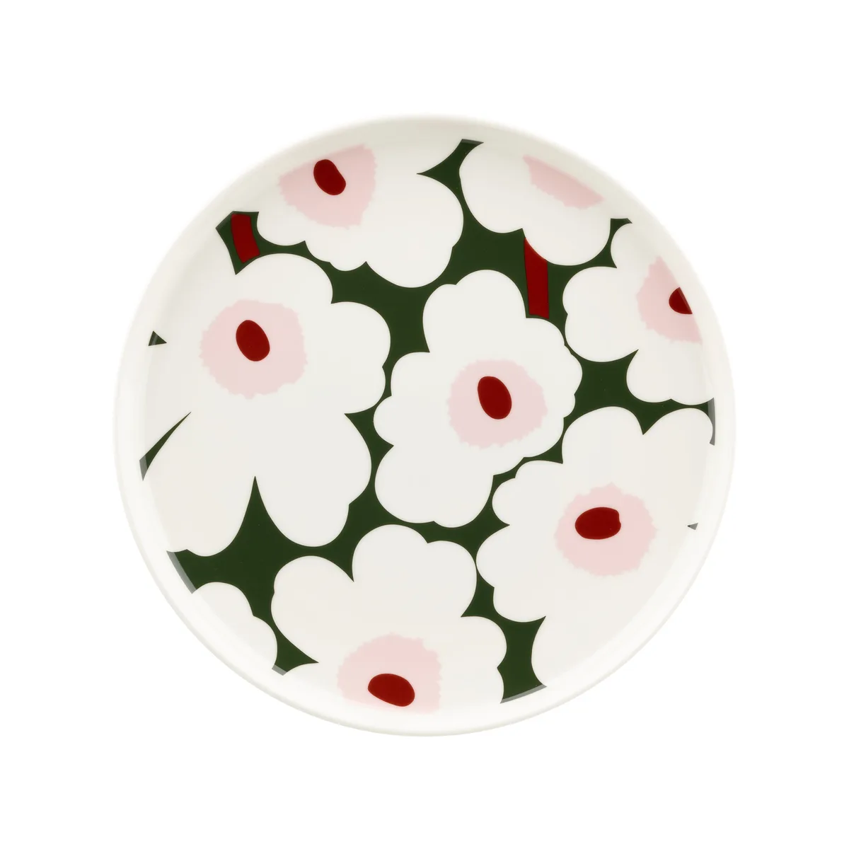 Teller Unikko - Grün - Sandstein - Designer Maija Isola von Marimekko – Produktfoto