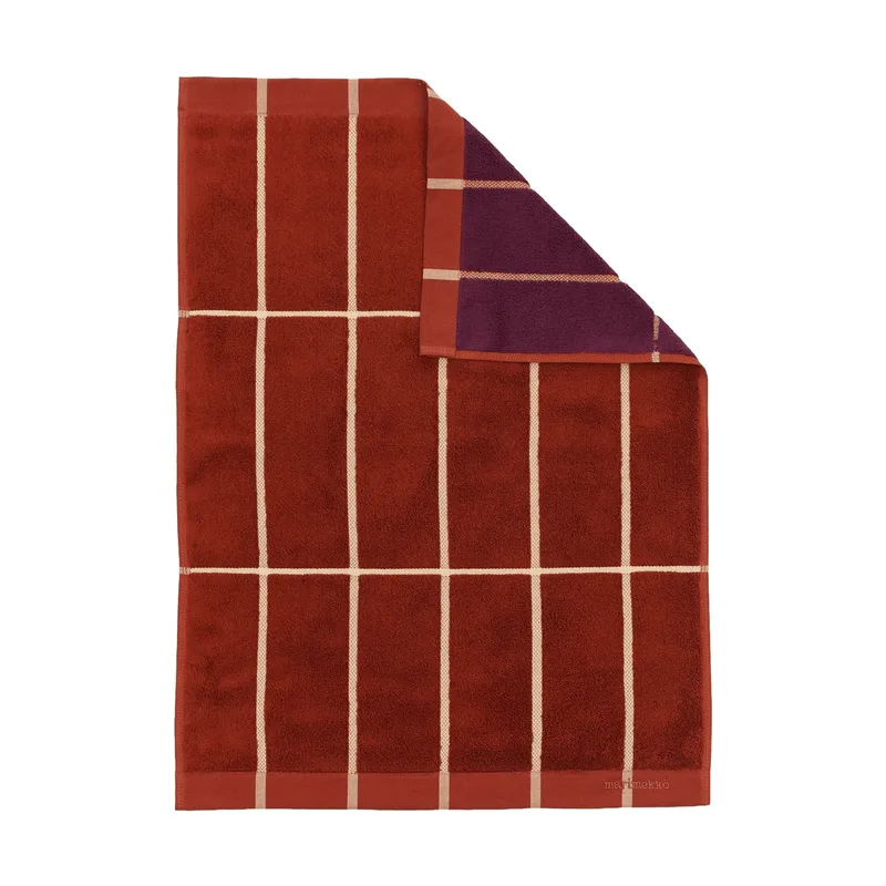 Tiiliskivi Handtuch 50 x 70cm Brick-plommon-hö by Marimekko – product photo