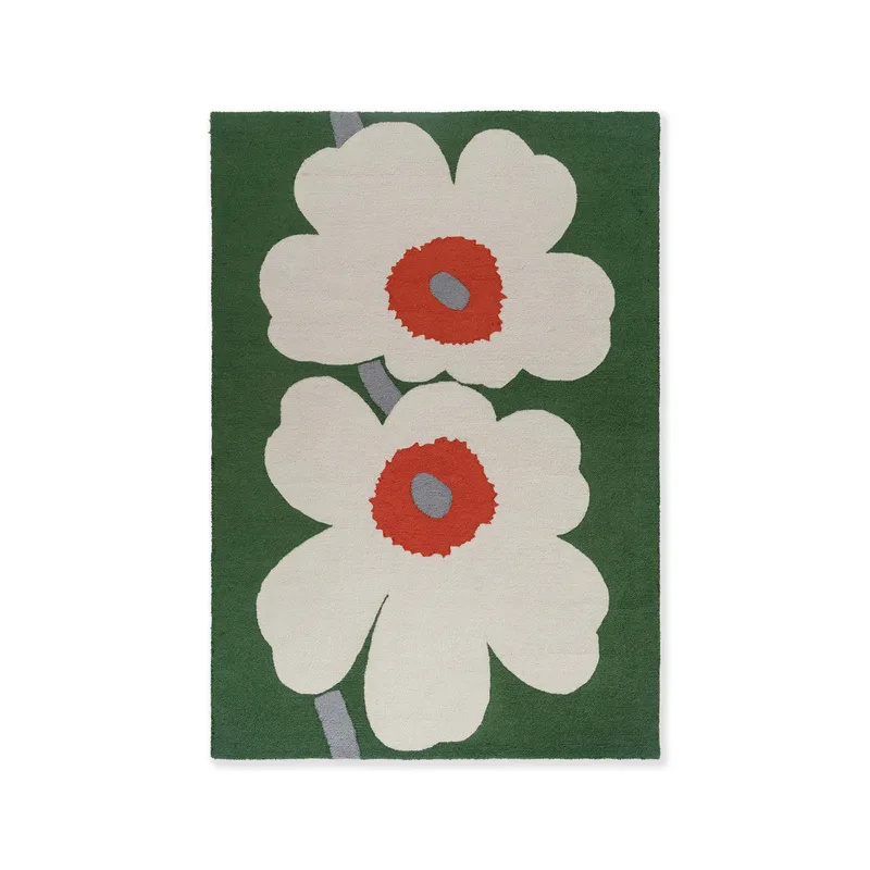 Unikko 60-Jahre-Jubiläum getufteter Kunststoffteppich 140x200 cm von Marimekko – Produktfoto