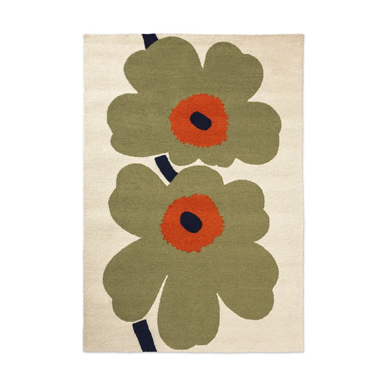Unikko anniversary Outdoorteppich Dusty green, 140x200 cm by Marimekko – product photo