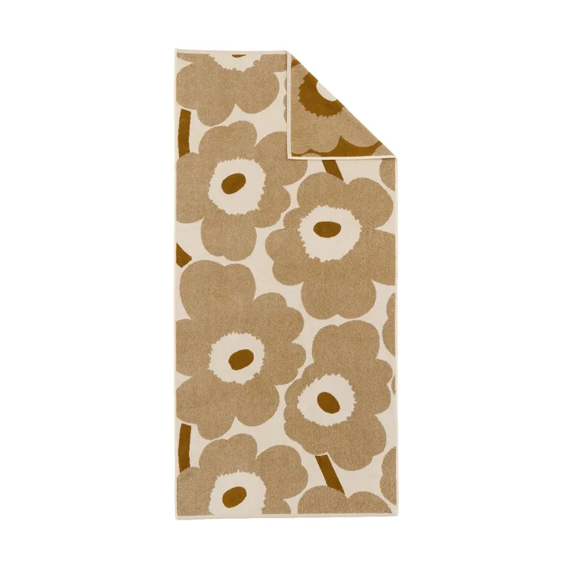 Unikko Badetuch 70x150cm Off white-Bronze by Marimekko – product photo
