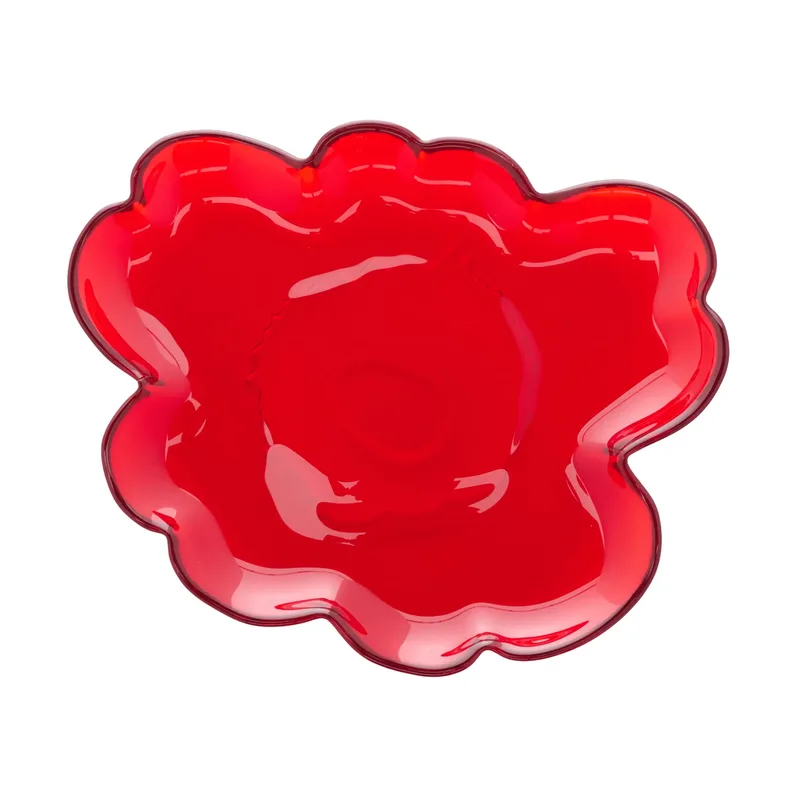 Unikko Glasteller 20 cm Rot by Marimekko – product photo