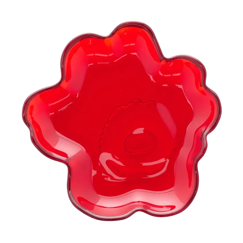 Unikko Glasteller Ø13 cm Rot by Marimekko – product photo