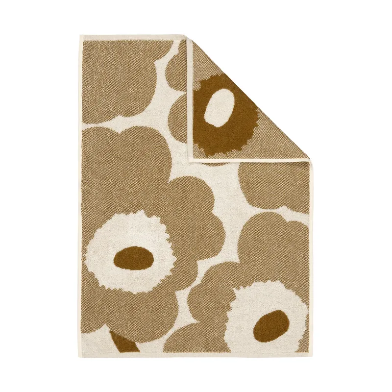 Unikko Handtuch 50x70cm Off white-Bronze fra Marimekko – produktbillede