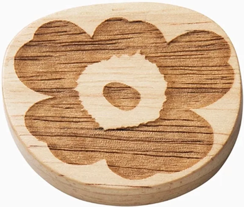 Unikko houder voor chopsticks set van 2 de Marimekko en Bruin – photo du produit