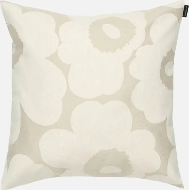 Unikko - Kussensloop - 50x50 van Marimekko in Gebroken wit – productfoto