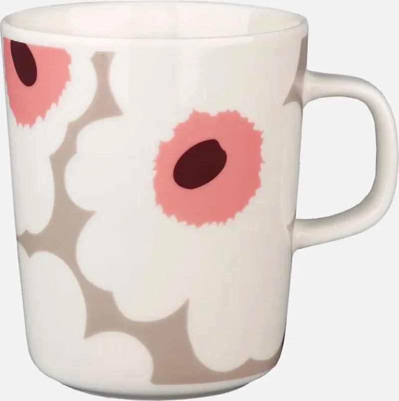 Unikko - Mok - 25cl van Marimekko in Beige roze – productfoto