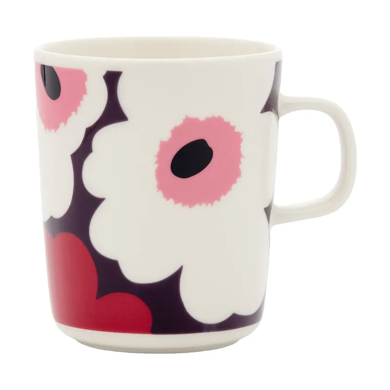 Unikko Tasse 25 cl White-plum-cranberry-pink de Marimekko – photo du produit