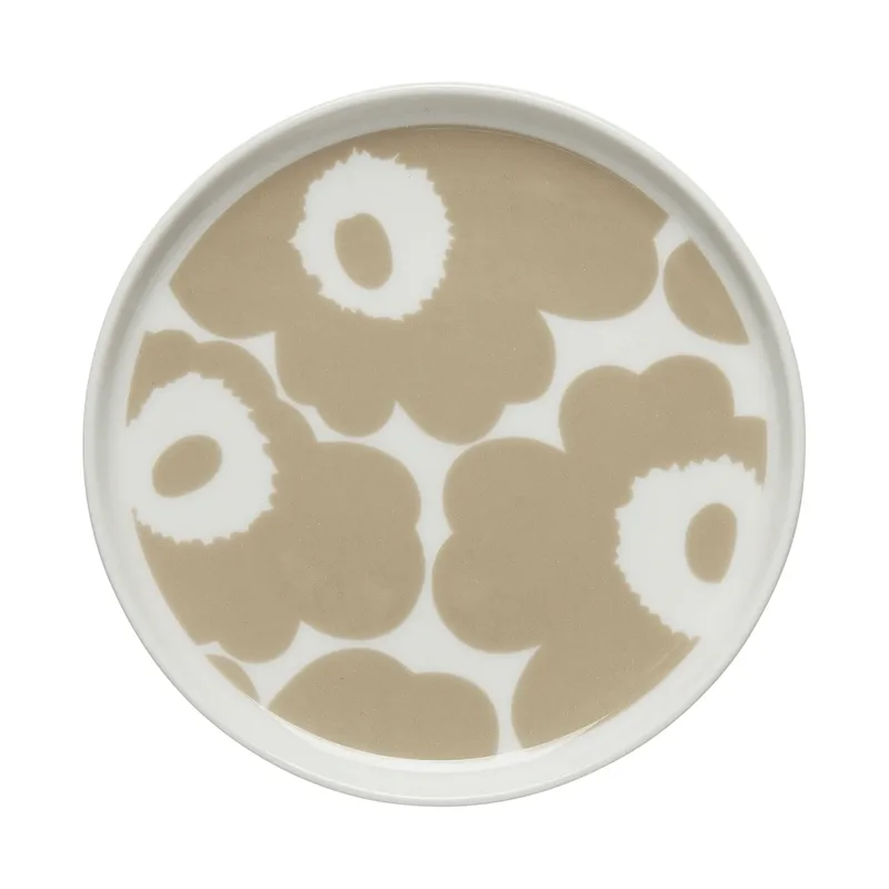 Unikko Teller Ø13,5cm Weiß-beige de Marimekko – photo du produit