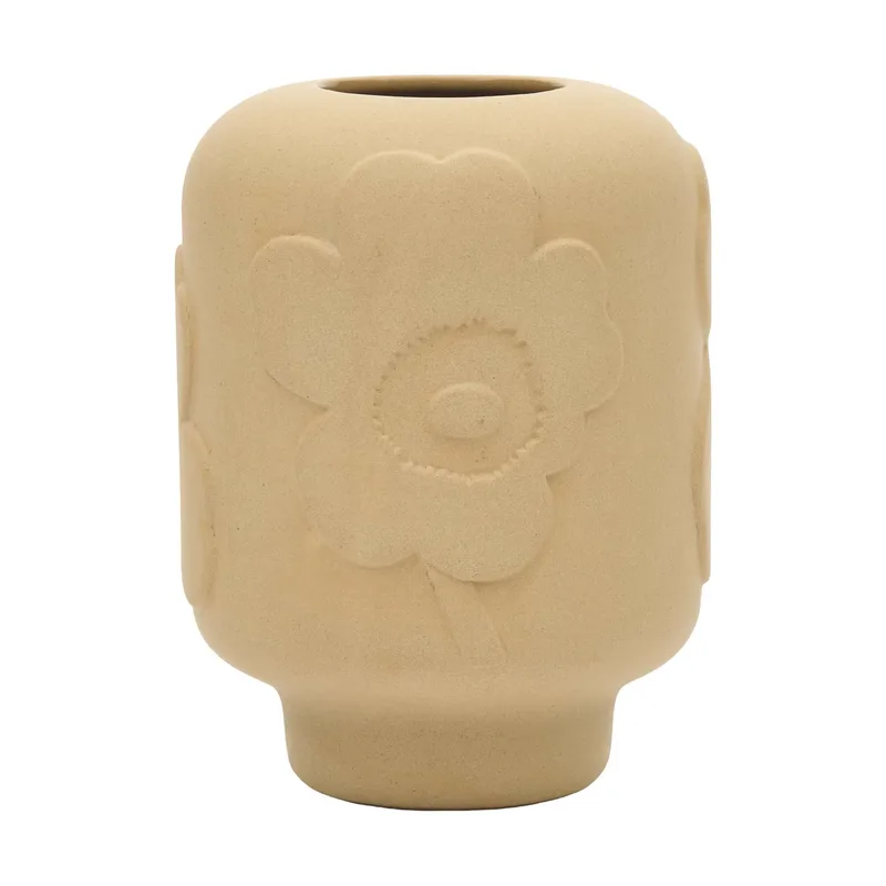 Unikko Vase Keramik 18 cm Sandstein von Marimekko – Produktfoto