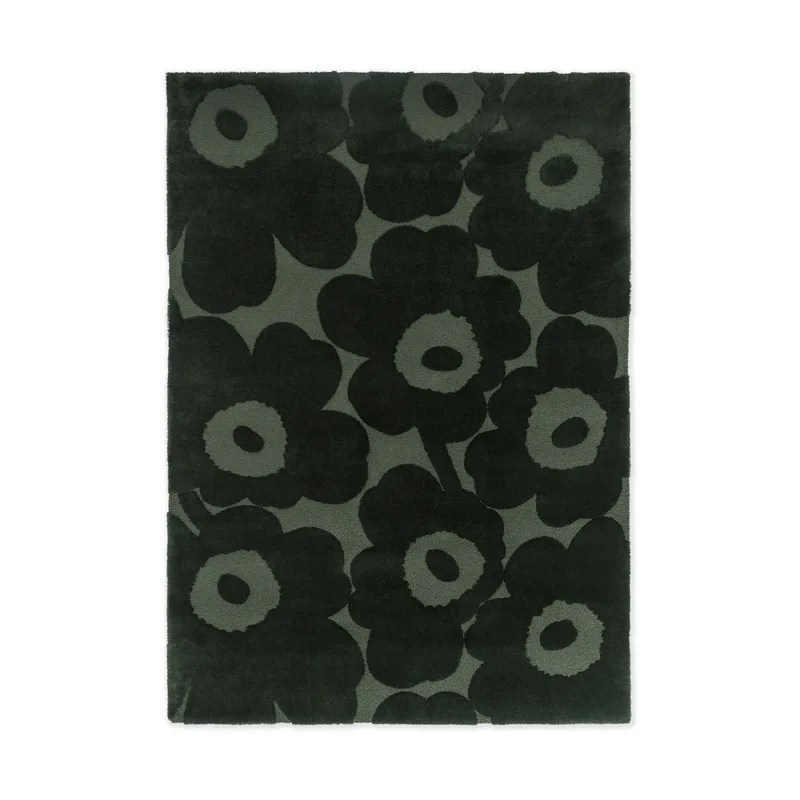 Unikko Wollteppich Dark Green, 170x240 cm by Marimekko – product photo