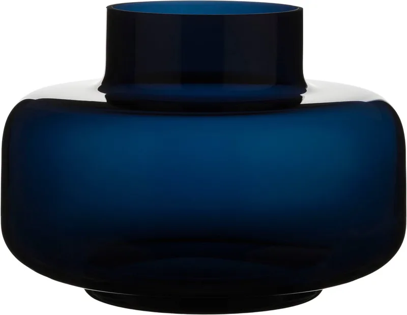 URNA - Vaas - Glas - Navy Blue ( Donkerblauw) von Marimekko in Navyblauw – Produktfoto