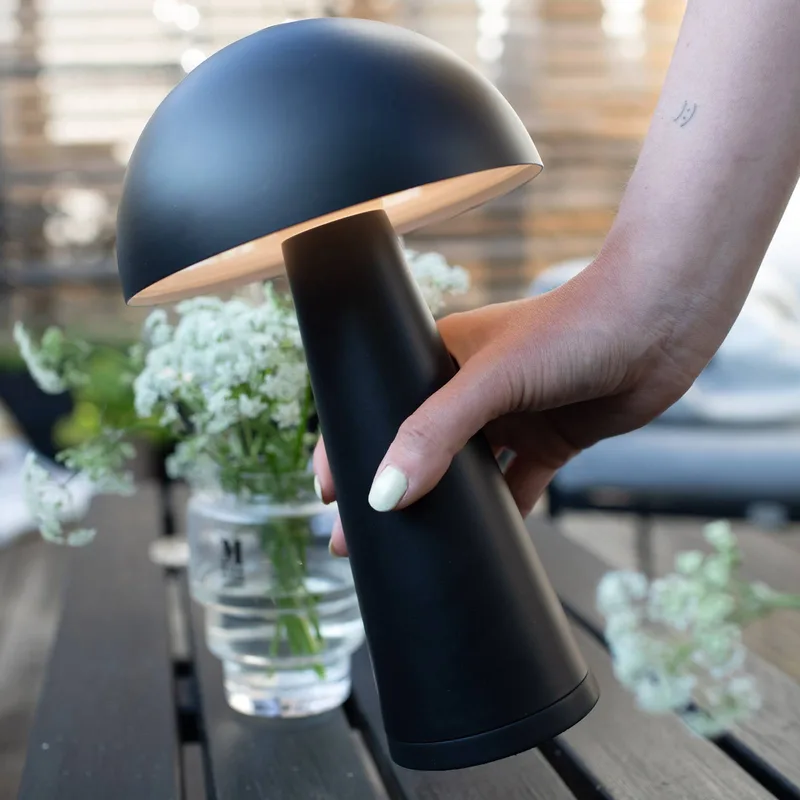 Accu-tafellamp Fungi voor buiten by Markslöjd in Black – product photo 3 of 4