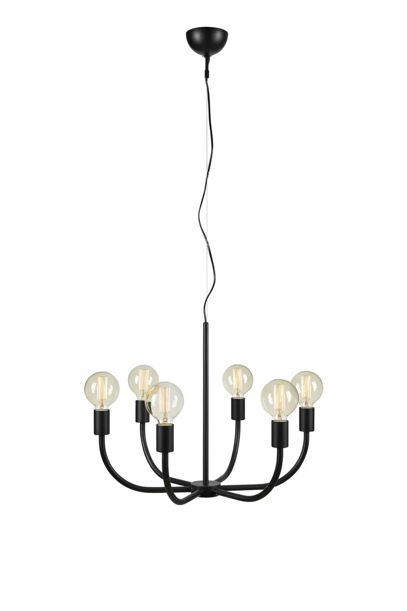 Amistoso Deckenlampe Schwarz 6 Lampen by Markslöjd – product photo