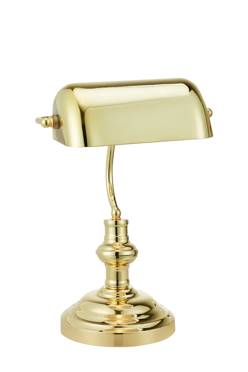 Bankers Tischlampe Messing 42 cm by Markslöjd – product photo
