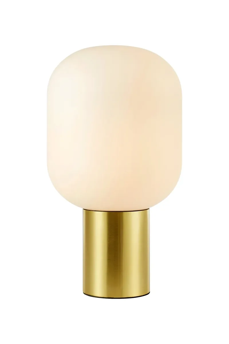 Brooklyn Tischlampe Messing/Weiß 44 cm by Markslöjd – product photo