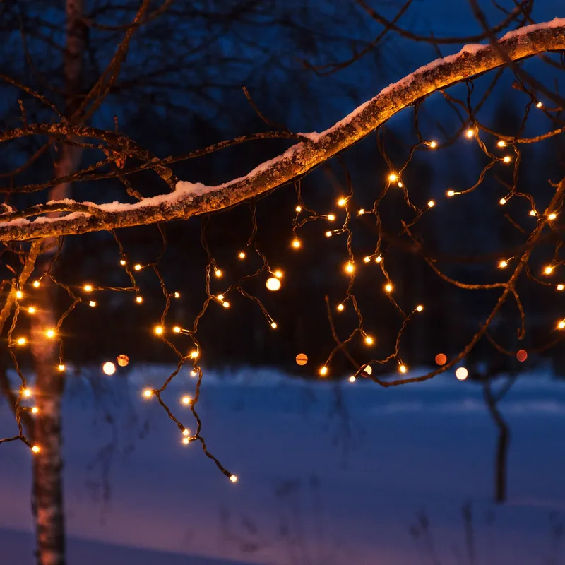 Chrissline Extra Lichtervorhang, 100 LEDs, 2.300 K van Markslöjd – productfoto