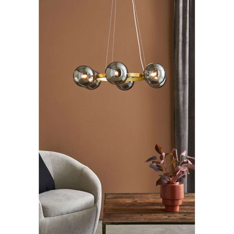 Circle 6 Hanglamp Goud/Rook de Markslöjd – photo du produit