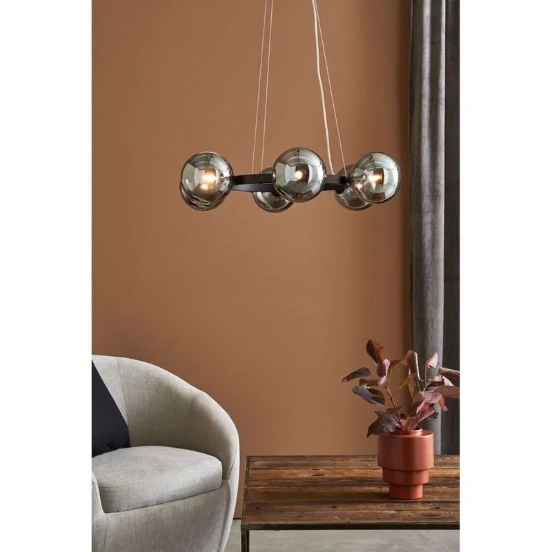 Circle 6 Hanglamp Zwart/Rook by Markslöjd – product photo