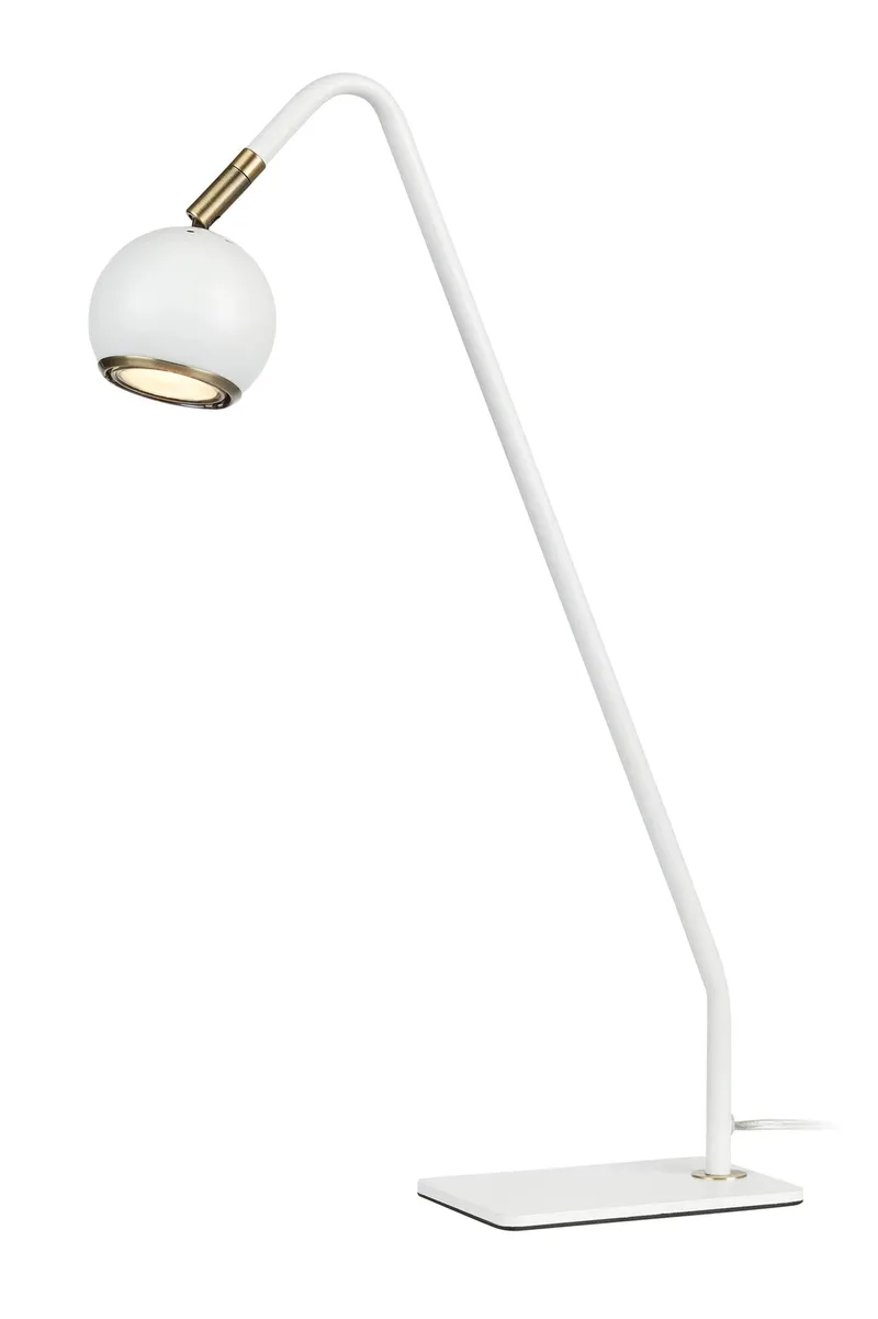 Coco Schreibtischlampe Weiß von Markslöjd – Produktfoto