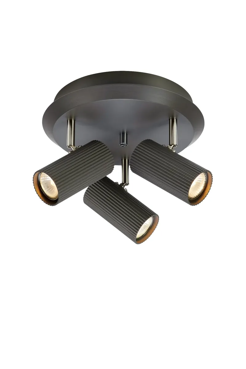 Costilla Deckenspot Dunkelgrau Runde by Markslöjd – product photo