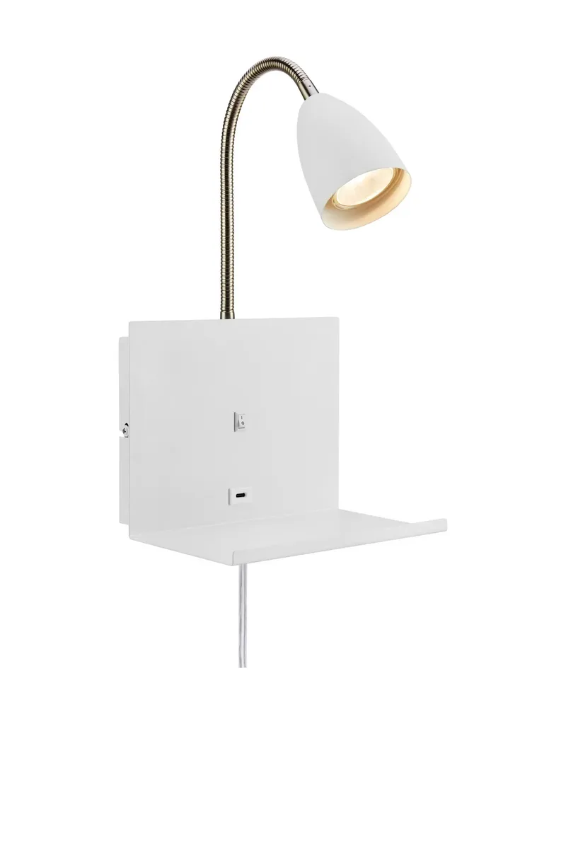 Cuarto Nachttischlampe Weiß von Markslöjd – Produktfoto