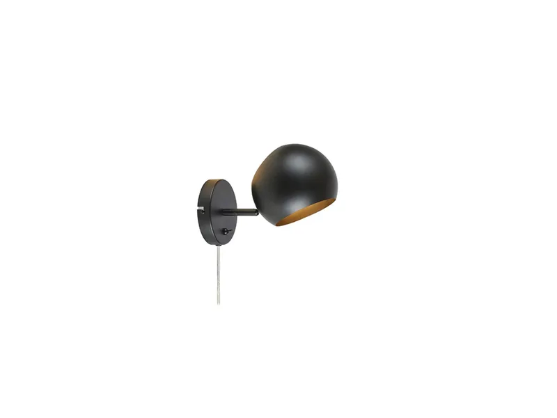 Edgar 1 Wandlamp Black by Markslöjd – product photo