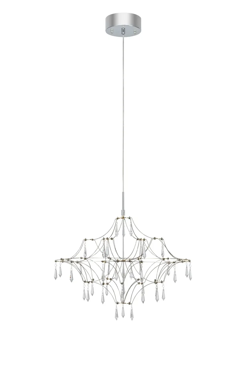 Efesos Kristall Kronleuchter Stahl 60 cm by Markslöjd – product photo