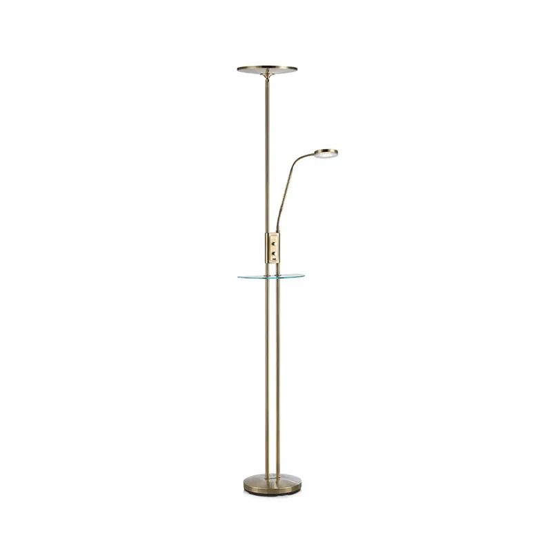 Friend 2 Vloerlamp Uplight USB Antiek Geel Koper de Markslöjd – photo du produit